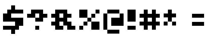 Raster Forge Regular Font OTHER CHARS