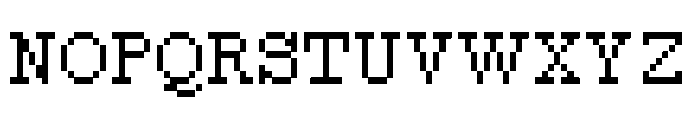 Rat Proportional Regular Font UPPERCASE
