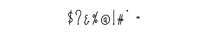 Rational Font OTHER CHARS