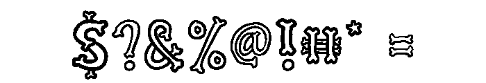 Rattlebone PERSONAL USE PERSONAL USE ONLY Font OTHER CHARS