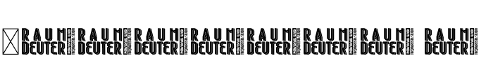 Raumdeuter Regular Personal Font OTHER CHARS