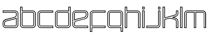RaveParty Hollow Font LOWERCASE