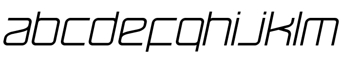 RaveParty Oblique Font LOWERCASE