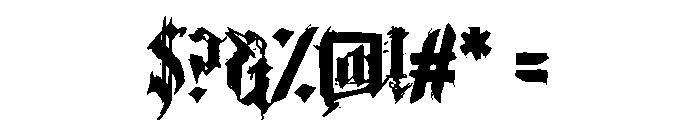 Ravenswood Clocktower Font OTHER CHARS