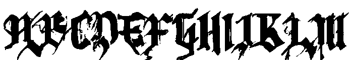 Ravenswood Clocktower Font UPPERCASE