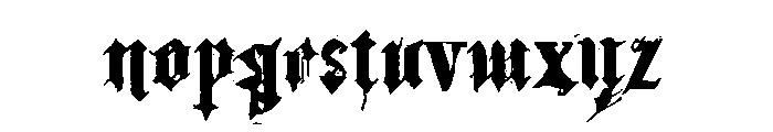 Ravenswood Clocktower Font LOWERCASE