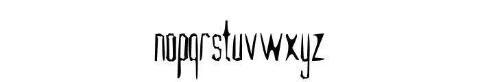 Raw Destroyer Font LOWERCASE