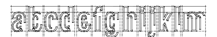 Raw Macro Font LOWERCASE