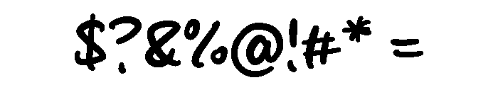 Raw Milk Font OTHER CHARS