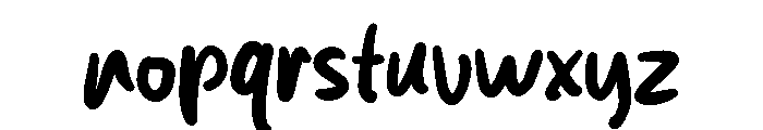 Raw Milk Font LOWERCASE