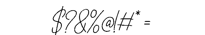 Raylene Regular Font OTHER CHARS