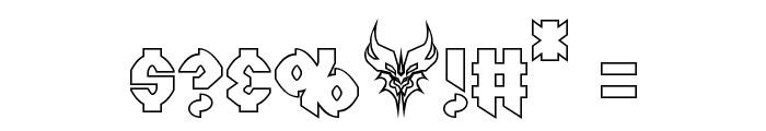 Razorclaw Hollow Font OTHER CHARS