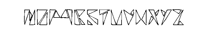 rancunetriangulaire Font LOWERCASE