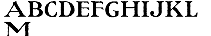 Ragged Write NF Regular Font UPPERCASE