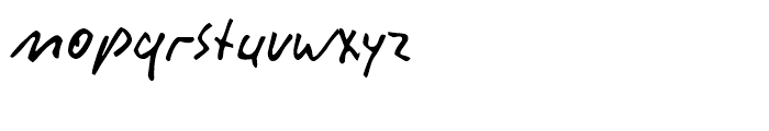 Rainer Handwriting Regular Font LOWERCASE