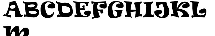 Ravie Regular Font UPPERCASE
