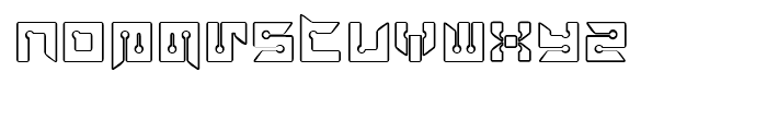 Rayzor Blunt Outline Font LOWERCASE