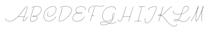 Rachele Thin Semi Font UPPERCASE