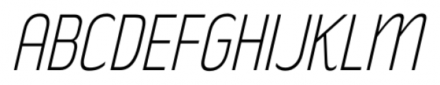 Rakesly Extra Light Italic Font UPPERCASE