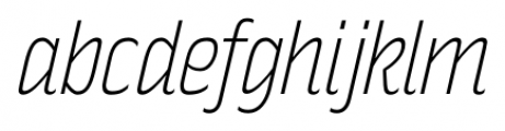Rakesly Extra Light Italic Font LOWERCASE