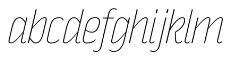 Rakesly Ultra Light Italic Font LOWERCASE
