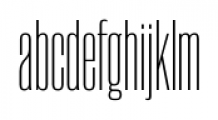 Rama Gothic C Thin Font LOWERCASE