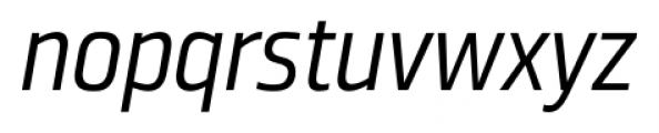 Ranelte Condensed Italic Font LOWERCASE