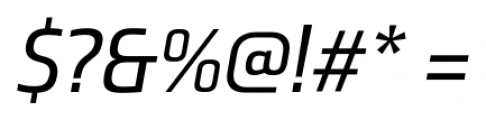 Ranelte Normal Medium Italic Font OTHER CHARS