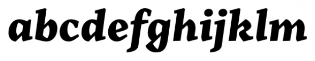 Range Serif Black Italic Font LOWERCASE