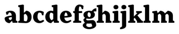Range Serif Black Font LOWERCASE