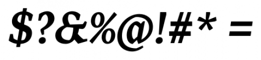 Range Serif Bold Italic Font OTHER CHARS