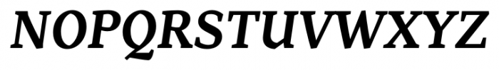 Range Serif Bold Italic Font UPPERCASE
