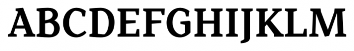 Range Serif Bold Font UPPERCASE
