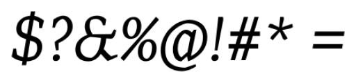 Range Serif Italic Font OTHER CHARS