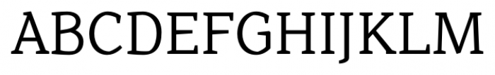 Range Serif Regular Font UPPERCASE