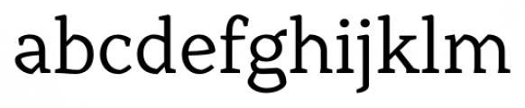 Range Serif Regular Font LOWERCASE