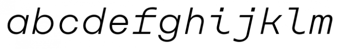 Rational TW Text Light Italic Font LOWERCASE