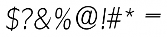 Ravenna Serial Xlight Italic Font OTHER CHARS