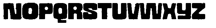 Raaavy Font UPPERCASE