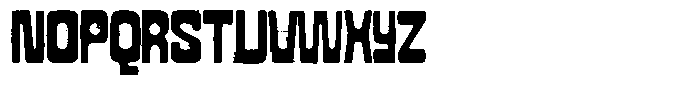 Raaavy Font LOWERCASE