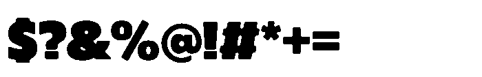 Raban Black Font OTHER CHARS