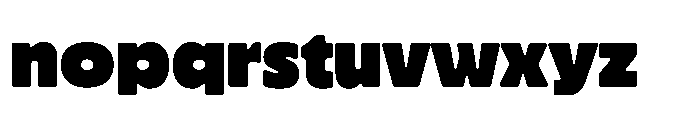 Raban Black Font LOWERCASE