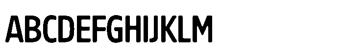 Raban Regular Font UPPERCASE