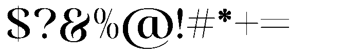 Rabelya Regular Font OTHER CHARS