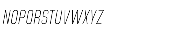 Rabmao Extra Light Italic Font UPPERCASE