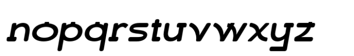 Raboan Rounded Slant Font LOWERCASE