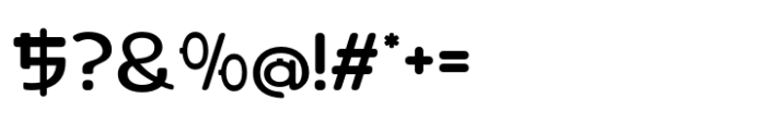Raboan Rounded Font OTHER CHARS