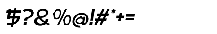 Raboan Slant Font OTHER CHARS