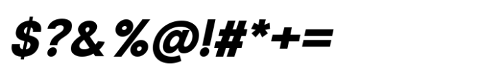 Rabon Grotesk Bold Italic Font OTHER CHARS