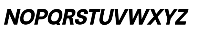 Rabon Grotesk Bold Italic Font UPPERCASE